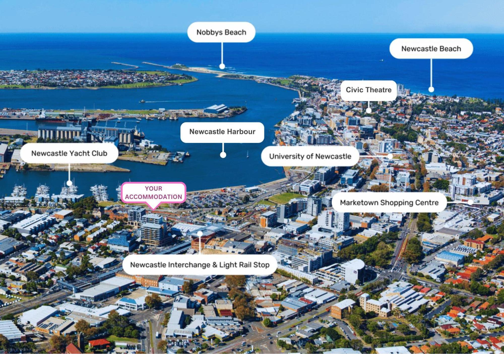 Harbour Towers, Newcastle'S Elite Apartment Stays, Free Parking & Tram Access 외부 사진